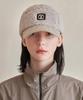 Bajal Va Square Studded Fleece Camp Cap Grey