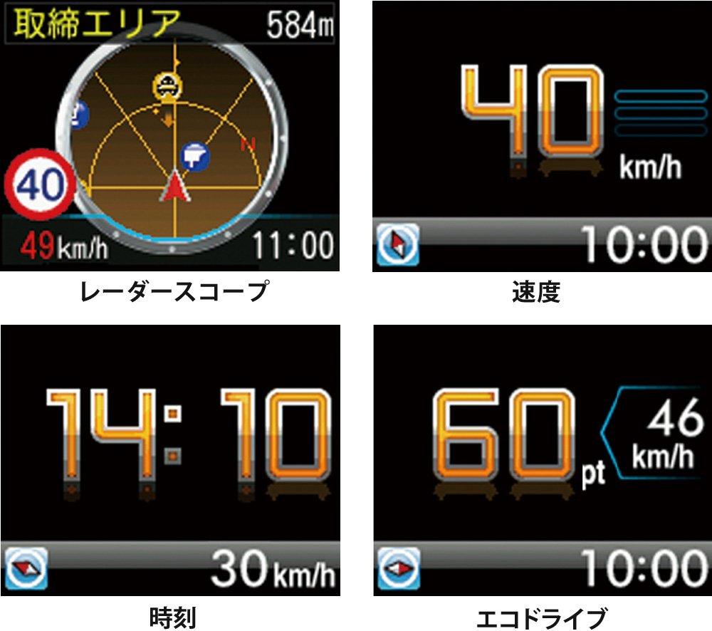 Yupiteru EXP-R180 Radar Detector with Integrated GPS Antenna