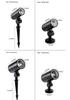 Waterproof Outdoor Tree Spotlight with Garden Ground Plug, Lawn Floodlight for Courtyard Landscapes