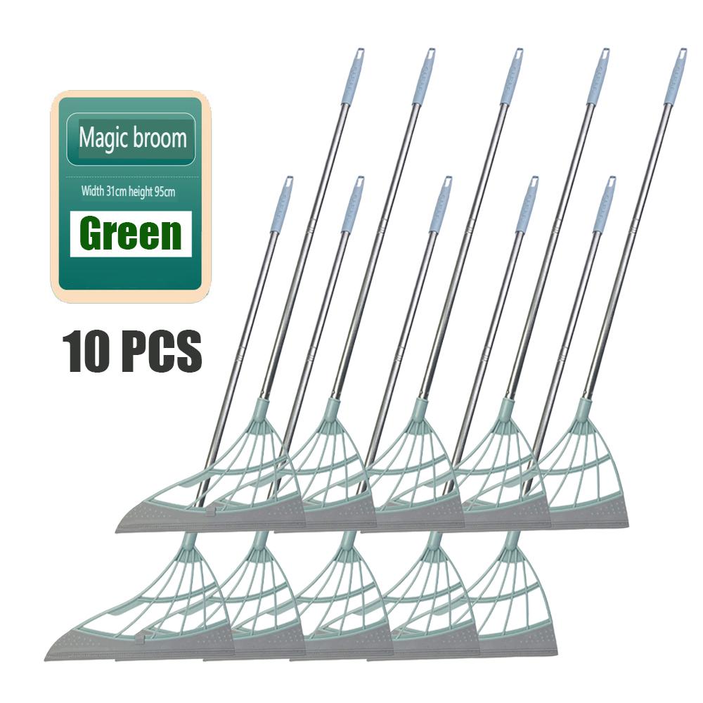 

10 шт. Волшебная метла для уборки ванной комнаты, стеклянная швабра, бытовая маленькая телескопическая метла для уборки 10PCS