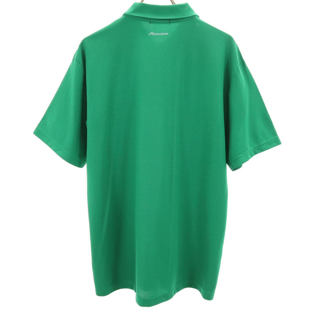 MONOCROM Koszulka polo z krótkim rękawem XL zielona Męska Używana