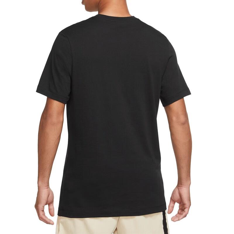 Nike T Shirts Men's Black Crew Neck Moderate Straight Fit DZ2875-010