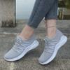 Frühling und Sommer Damen FreizeitsportSchuhe Fly-Weave atmungsaktives Netz weiche Sohle rutschfest Gehschuhe vielseitige Pendlerschuhe