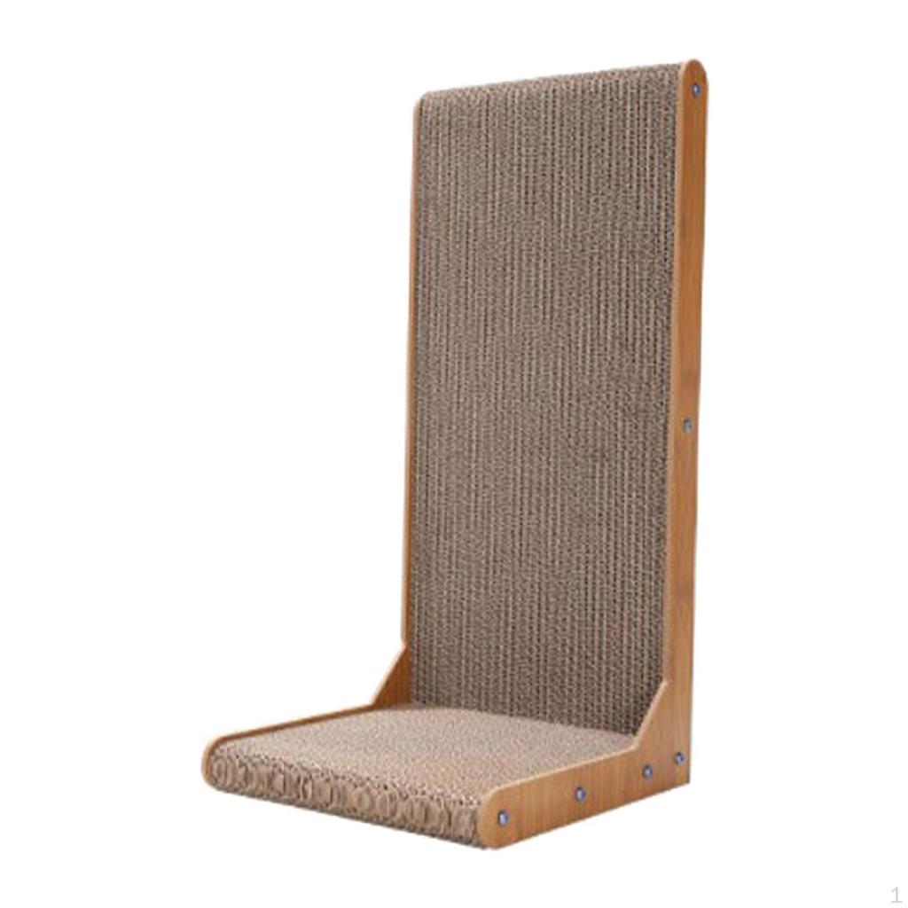 Cat Corrugated Scratcher Board Scratch Resistant Scratching with Ball Mat for Kitten Large Cats