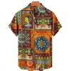 Summer Fashion 3d Print Short Sleeve Hawaiian Men's Shirts Summer Casual Tops Beach Party Vacation Shirts Outdoor Men's and Women's Shirt