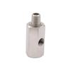 Stainless Steel 1/8'' BSPT Oil Pressure Sensor Sendor Tee Adapter To 1/8 NPT Gauge T-Piece Car Accessories VR-OGA02