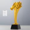Gepersonaliseerde Paardvormige Hars Kristal Trofee Kleurendruk Prijs Sportprijs Uitstekende Werknemer Souvenir Woondecoratie 1St