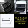 Window Lift AC Air Vent Head Lamp Gear Panel Cover Trim For VW Volkswagen Atlas / Teramont   Stainless Steel Accessories