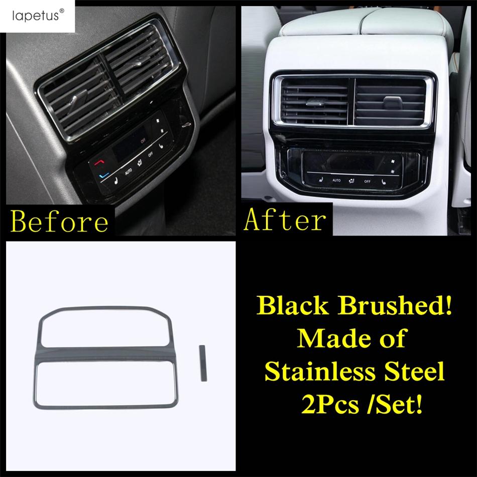 Window Lift AC Air Vent Head Lamp Gear Panel Cover Trim For VW Volkswagen Atlas / Teramont   Stainless Steel Accessories