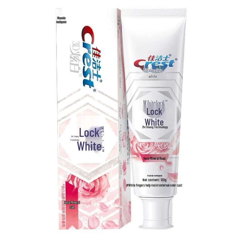 Crest Lock White Rose Mineral Salt Toothpaste