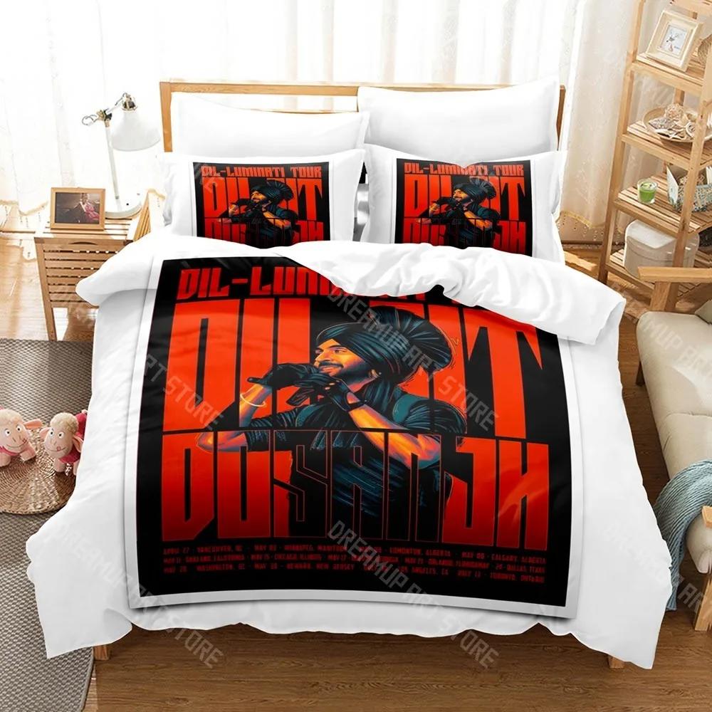 3D Print Dil-Luminati Diljit Dosanjh Bedding Set Single Twin Full Queen King Size Bed Set Aldult Kid Bedroom Duvetcover Set