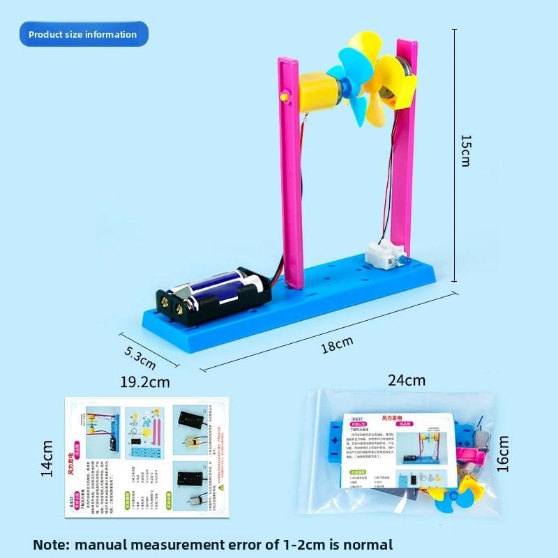 Science Diy Wind Power Generator Kit For Kids Educational Stem Activity Set
