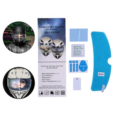 Film Patch Anti-Buée Imperméable Transparent pour Casque Film Universel pour Lentille de Casque de Moto