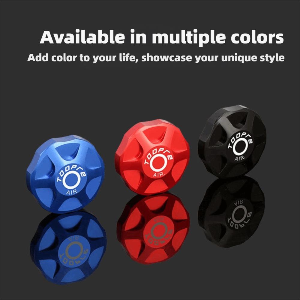 2PCS Aluminium Alloy Bicycle Front Fork Cap Compact Easy To Install Bike Air Valve Top Cap with Washer Lightweight