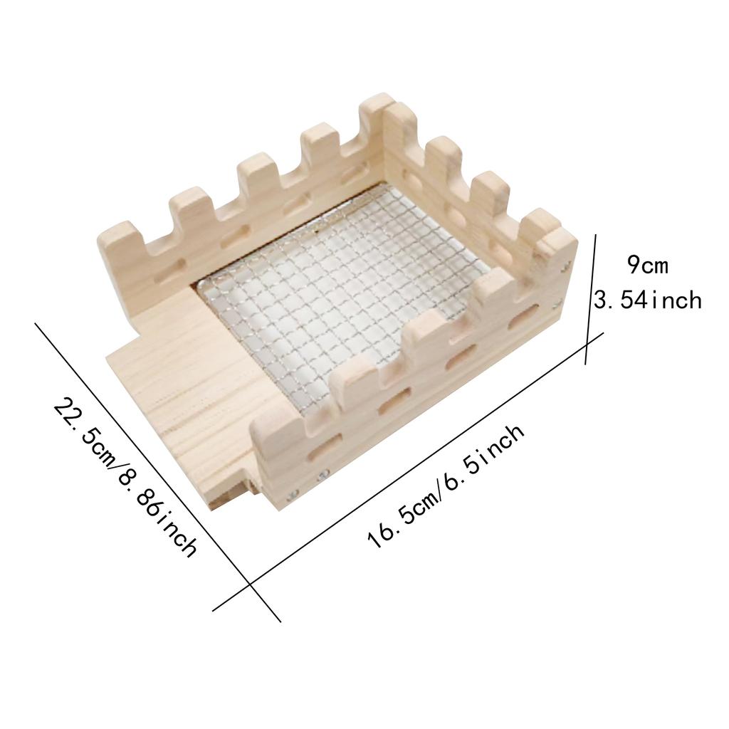 Wooden Bunny Hiding House Hamster Villa Nest Small Animal Habitat for Chinchilla Ferret Rabbit Hedgehog Pet Supplies