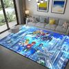 Gundam Inspired Robot Warfare Area Rug Soft Non-Slip Carpet for Bedroom Gaming Room and Living Room Decor