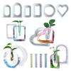 Test Tube Flower Pots Silicone Mold DIY Hydroponic Plant Molds Epoxy Resin Molds