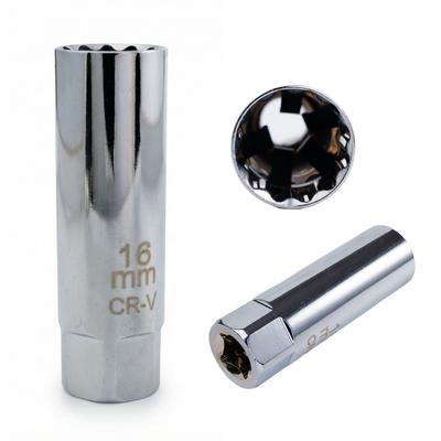 KKLM Universal Socket for Plug Spanner, 16mm Plug Socket Wrench,