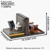 MOOXI Escena de Película de Ciencia Ficción Interestelar Nave Espacial Bloques de Construcción para Adultos Set de Ladrillos MOC Modelo Kit Juguetes DIY Para Niños Niños Niña Regalo