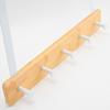 6 Hooks Over The Door Hooks Natural Bamboo Hat Hanger Simple Design Towel Hanger  Entryway Use