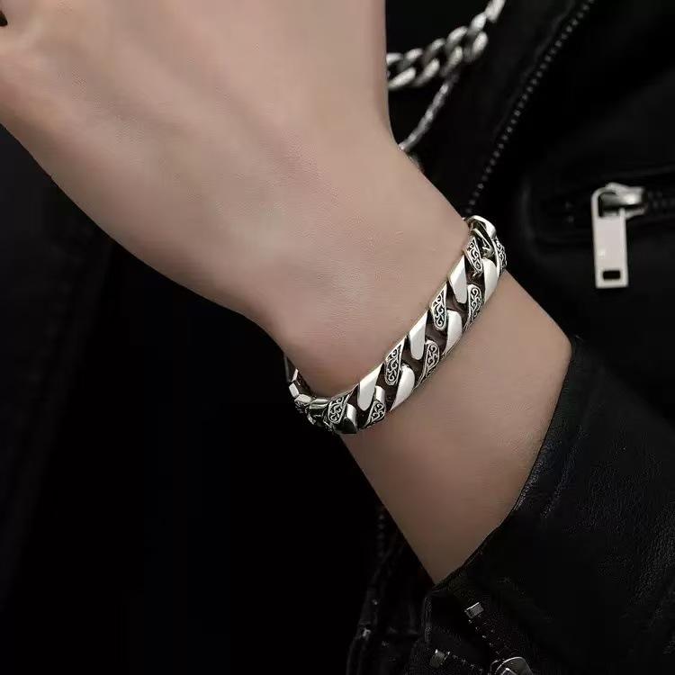 Retro hip-hop punk personality men's bracelet