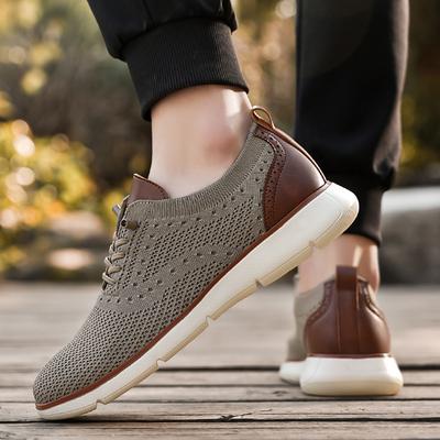 Neue Übergröße Sportschuhe modisch vielseitig fliegendes Strick-Freizeitschuh atmungsaktive Mesh-Schuhe Herrenschuhe