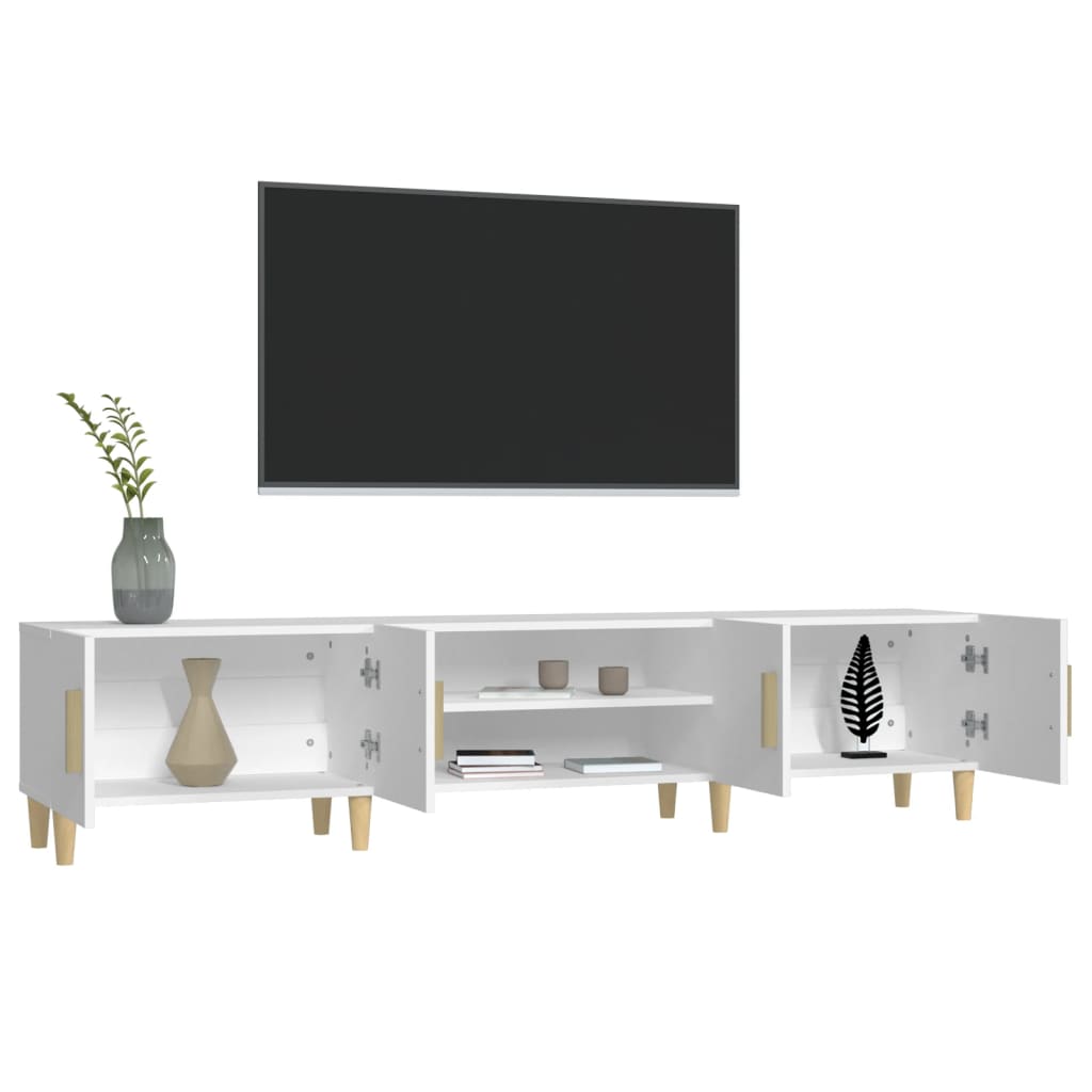 Vidaxl TV Cabinet, White, 180X31.5X40 Cm, Wood-Based Material