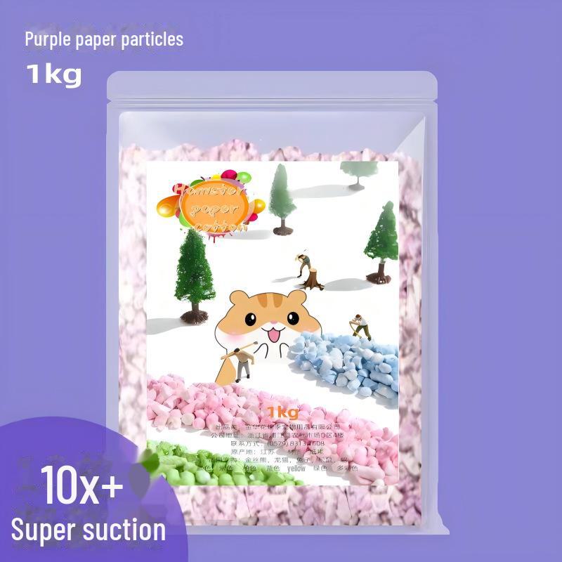 Rainbow Paper Pellets: Low-Dust, Water-Absorbing Hamster Bedding & Deodorant