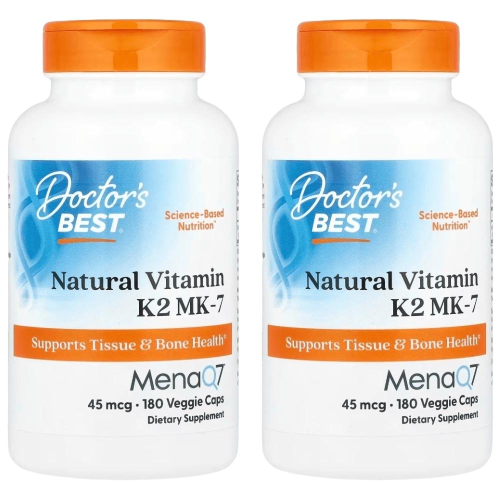 Doctors Vitamin K2 MK7 180 Capsules 2 pcs