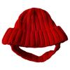 Knitted Winter Dog Hat with Ear Holes Cozy Knit Warm Pet Hat Soft Headwear for Chihuahua French Bulldog Cats Small Pets
