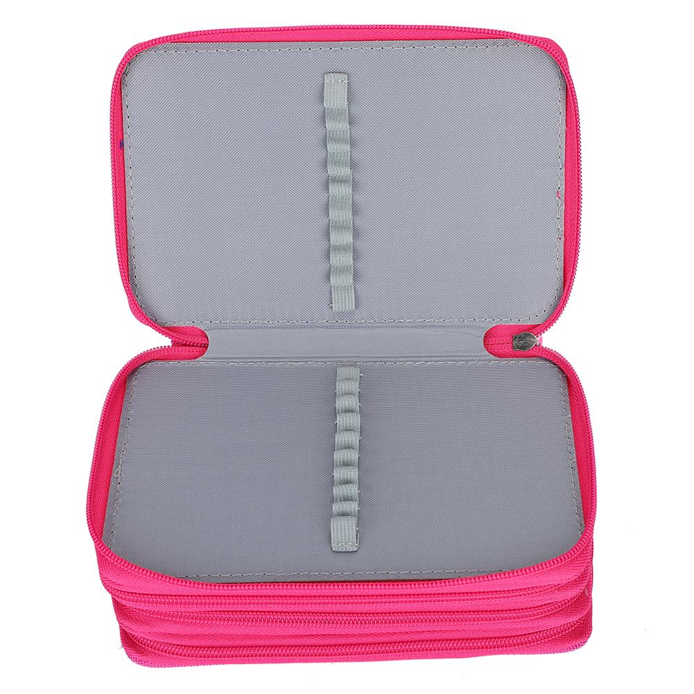 Pencil Case Pen Bag Pouch Large Capacity Multilayer Pencil Organizer Rose