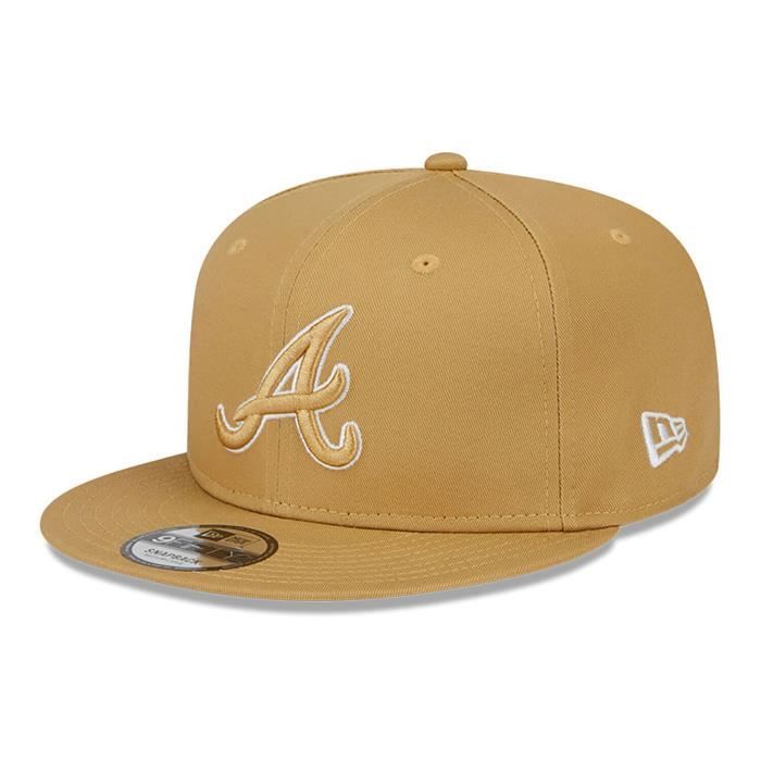Casquette Snapback - New Era - 9FIFTY - Atlanta Braves - 100% Coton - Beige