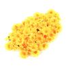 100pcs Artificial Little Daisy Lovely DIY Handcraft Silk Little Daisy for Offices Weddings Yellow