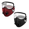Maschera Antipolvere per Lavori in Giardino 2 Pezzi Maschera, Traspirante Riutilizzabile Filtro al Carbonio Viso Regolabile Anti-inquinamento Imbottitura con Occhiali Lavorazione del Legno Edilizia