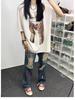 Unisex European & American Retro Print Plus Size Hip Hop T-shirt