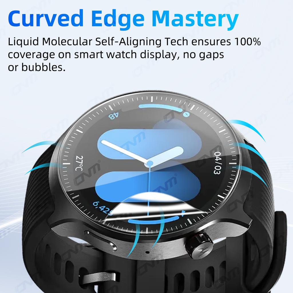 Hydrogel-Folie für Motorola Watch Ultra Displayschutz Anti-Kratzer, HD Vollabdeckung Schutzfolie Zubehör (Nicht Glas)