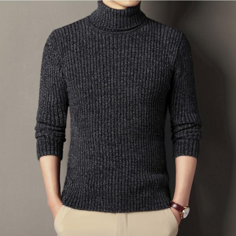 Men's Chenille Fuzzy Knit Pullover Sweater