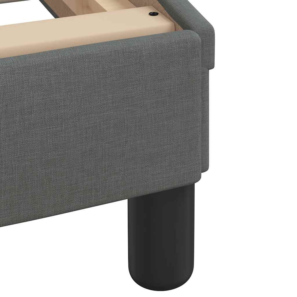 Bed Frame without Mattress Hanko Dark Grey 160x200 cm Fabric