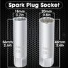 14mm 16mm Spark Plug Socket Wrench Adapter 12-Point 3/8inch Drive Magnetic Spark Plug Socket Socket Adapter Auto Repair Tools