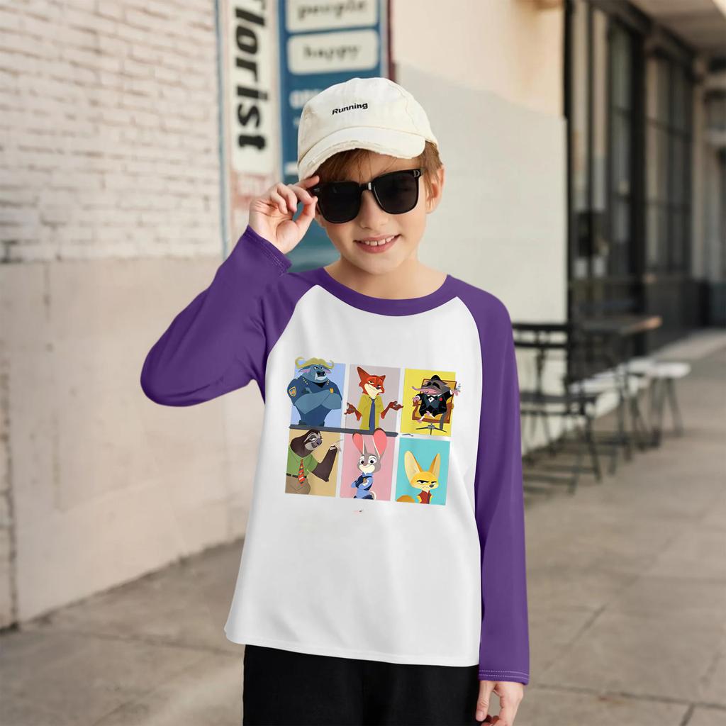 Modisches und bequemes Kinder-Langarm-Oberteil mit Rundhalsausschnitt und lockerem Schnitt