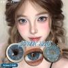 Funsachy 2Pcs Fashion Color Contact Lens For Pupils Blue Eyes 14.2mm Natural Brown Eye Lenses Beauty Green Lens Annual Cosmetics
