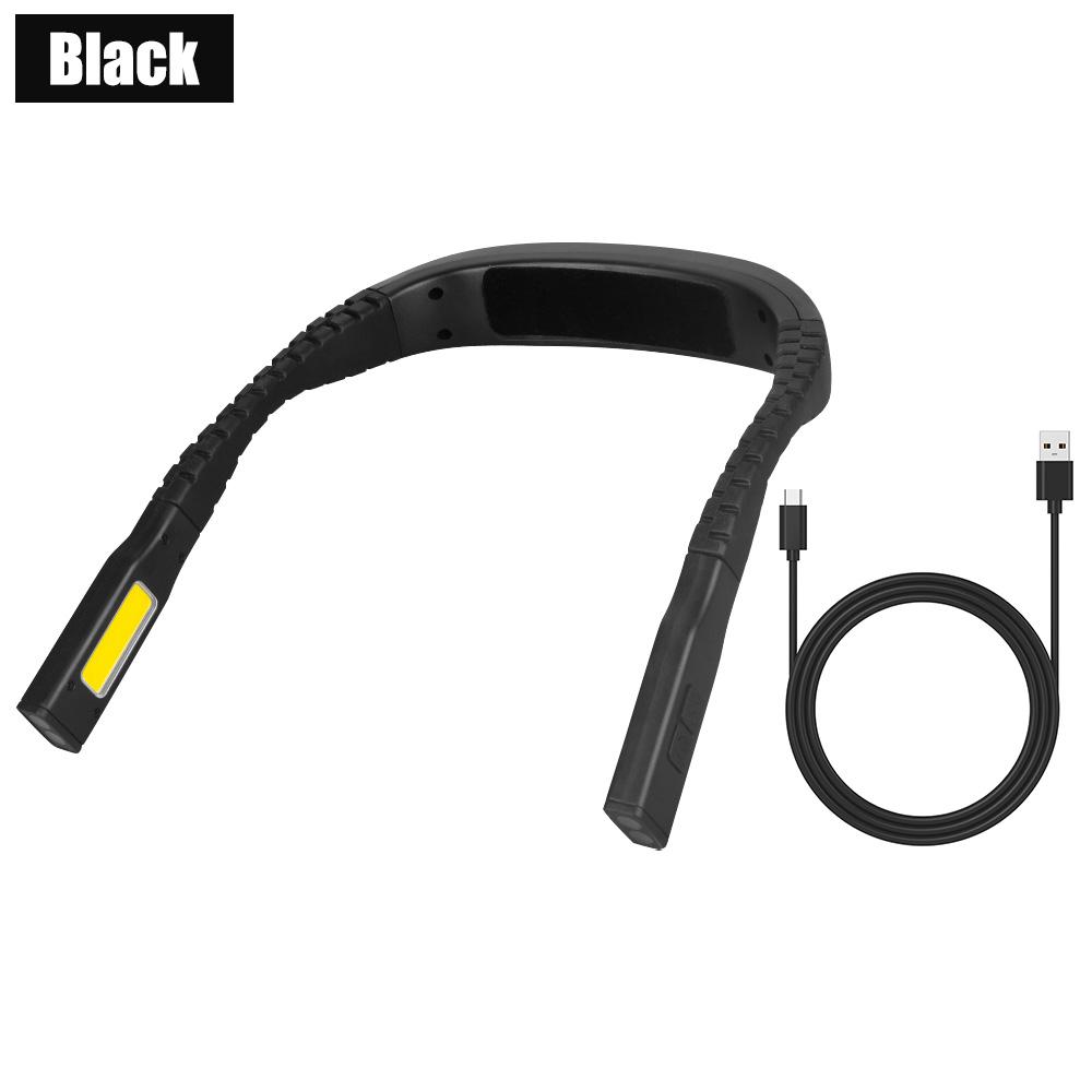 LED Neck Lamp Mini Flexible Hanging Neck Book Reading Lamp USB Rechargeable Specialty Night Flashlight For Knitting Camp Repair