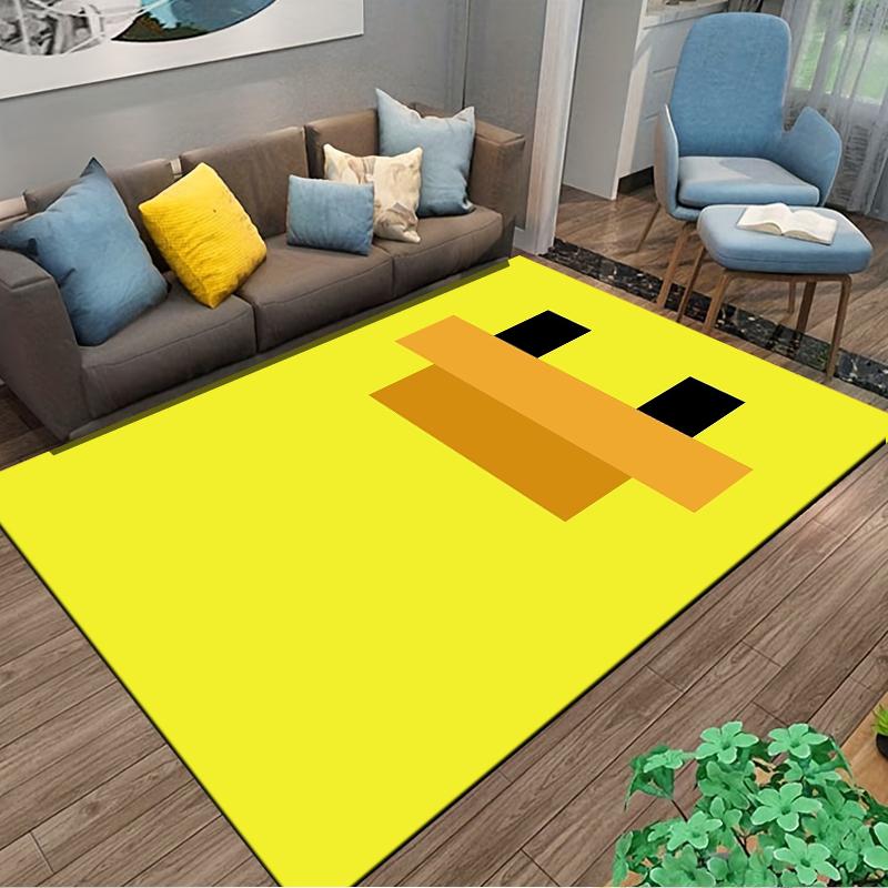 Yellow Duck Pattern carpet Non-slip rug suitable for living room and bedroom sofas
