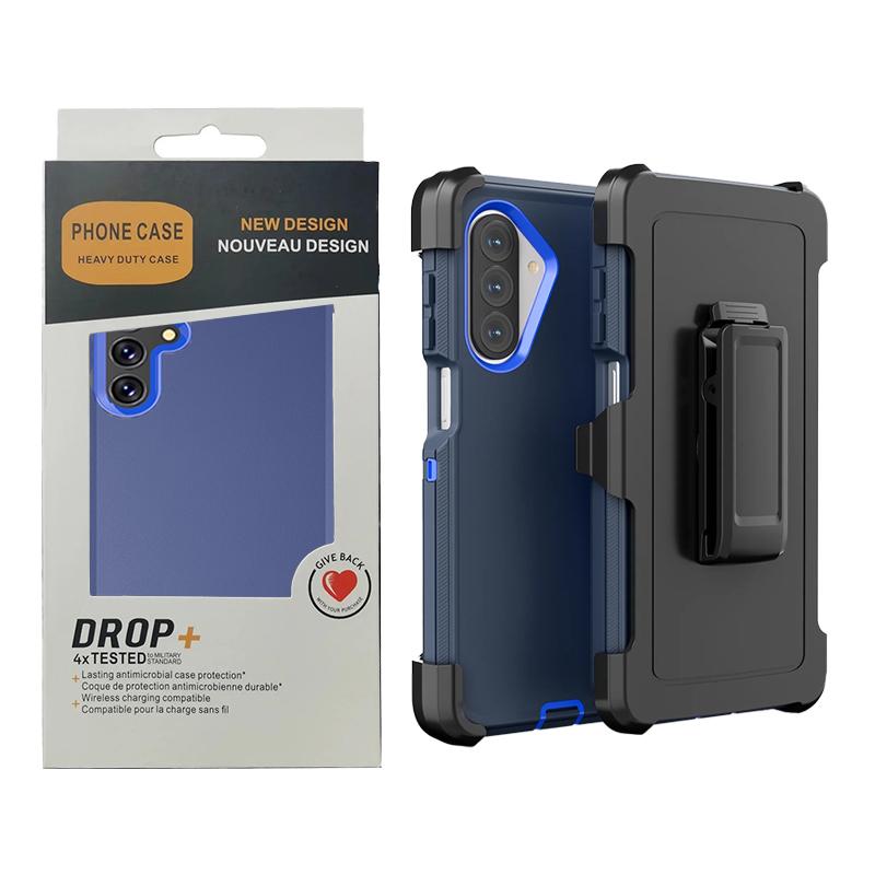 Ott Armor Box Case For Samsung Galaxy A57 A37 A17 A07 A16 A36 A56 A15 A35 A55 A05 A14 A34 A54 A33 A53 Shockproof Cover with Clip
