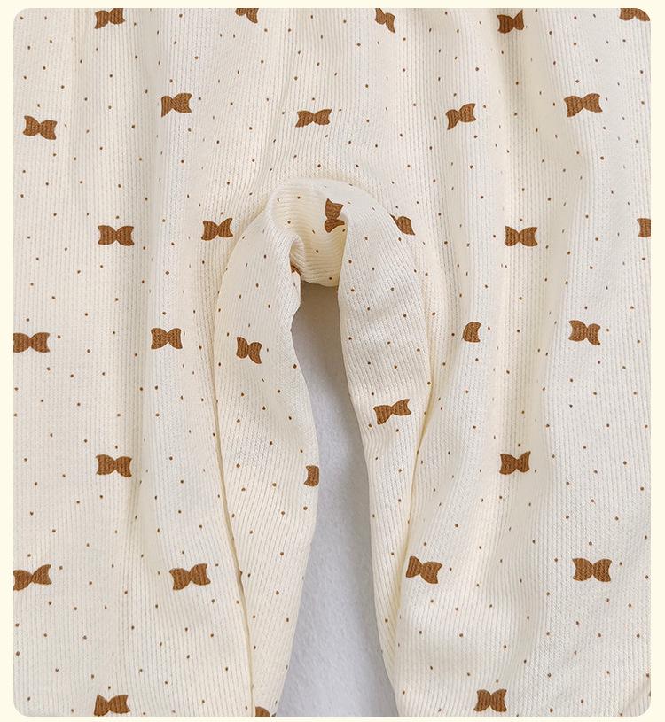 2025 Baby Girl Autumn Romper - Newborn Long Sleeve Onesie for Spring & Autumn Outings