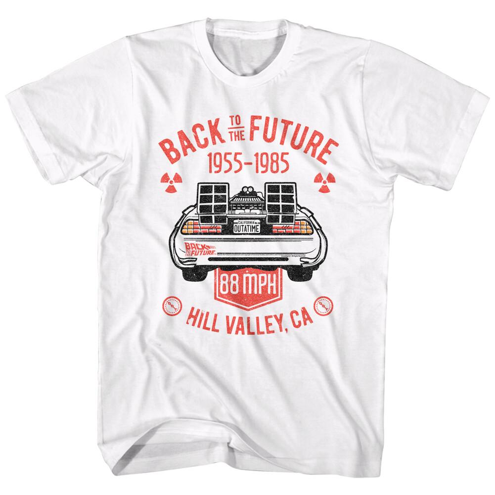 Back To The Future Movie 1955-1985 88 MPH Hill Valley CA Men T Shirt XXL