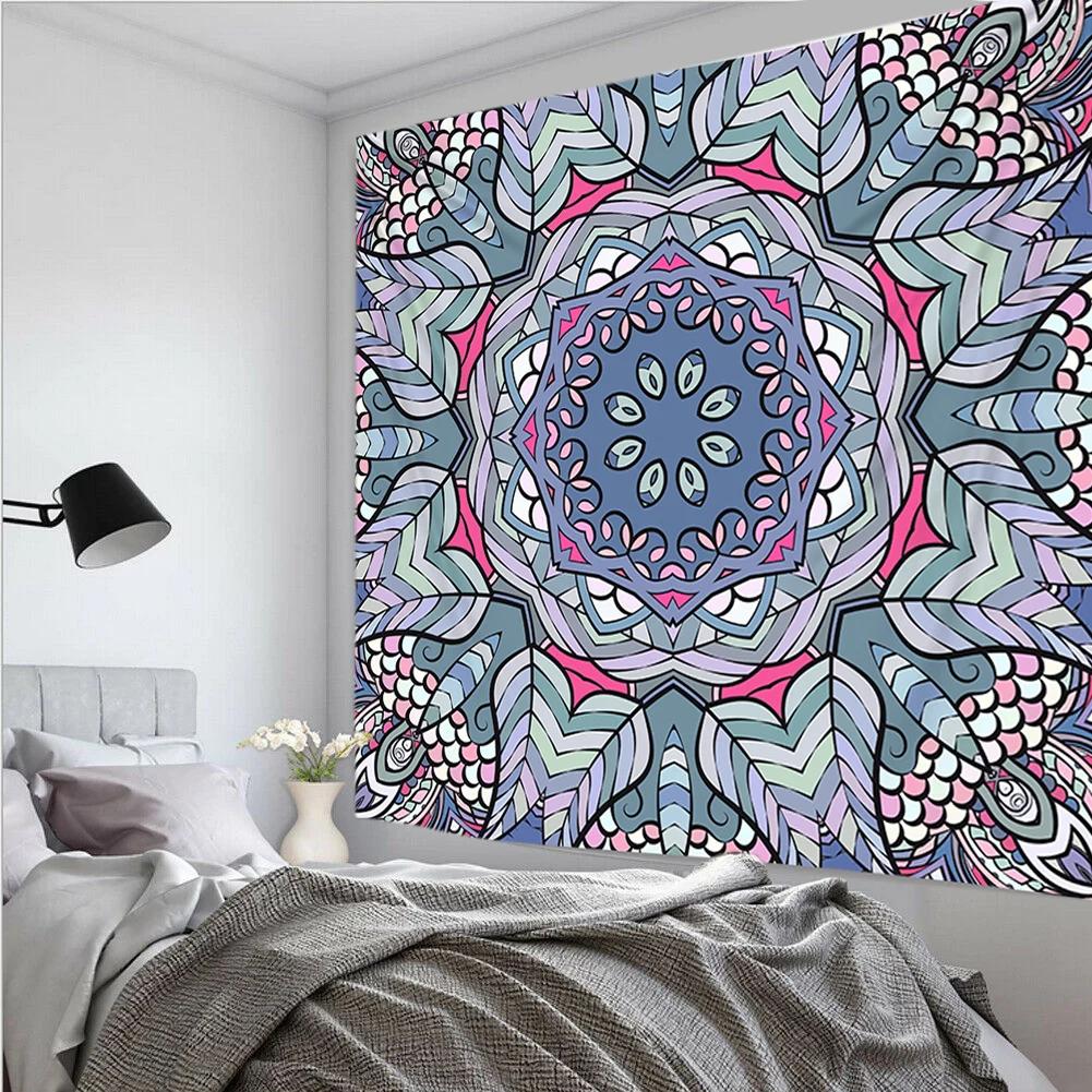 

Мандала цветок гобелен украшение спальни эстетические панорамные обои росписи 100x75cm