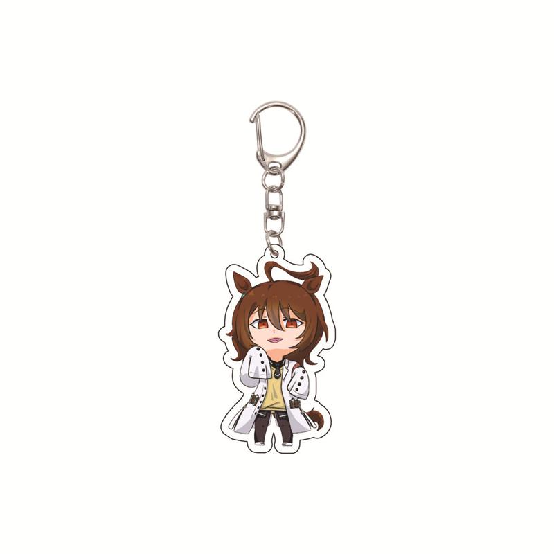 6CM Cute Anime Pretty Derby Shuttle Mejiro Mcqueen Symboli Rudolf Kawaii Acrylic Keychain Game Jewelry Cosplay Props