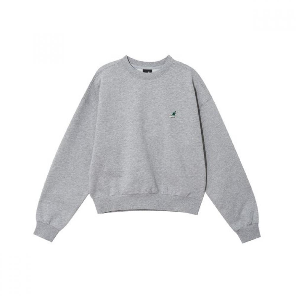 

Women S Graphic SweatShirt Melange Grey 1808 LA