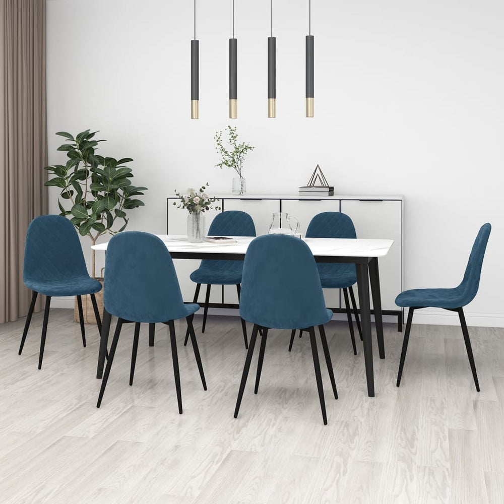 Chaises à manger lot de 6  velours